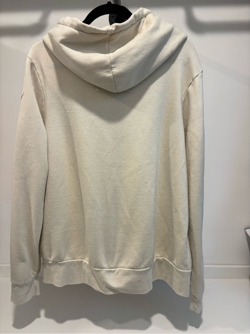 Aviator Nation Cream Zip Hoodie with Red Logo - Picture 5 of 7